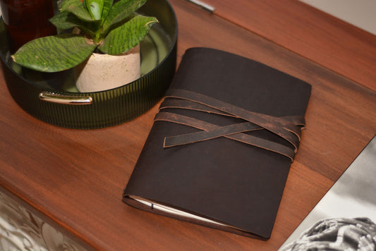 Handcrafted Refillable Leather Journal cover