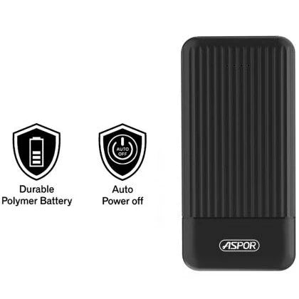 Aspor A323 Power Bank 10000mAh 2 Outputs